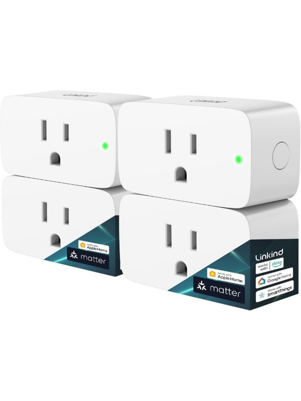 Smart WiFi Plug - Works with Apple Home, Alexa, Siri & Google Home - Smart Home
